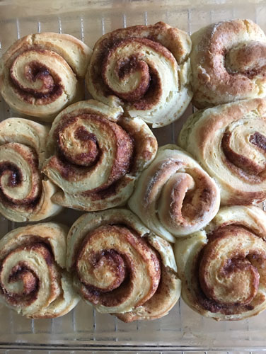 Cinnamon roll biscuits